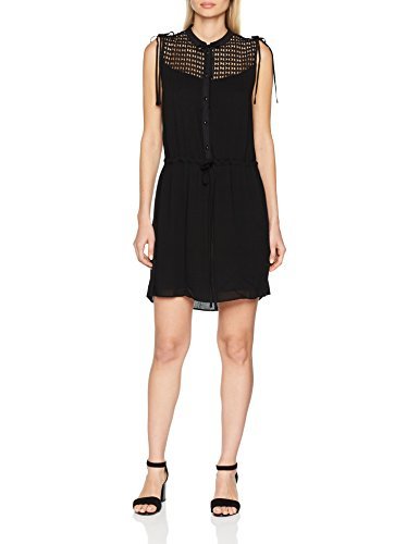 Place Freeman T Porter Rudie Plain Mix Vestido, Negro