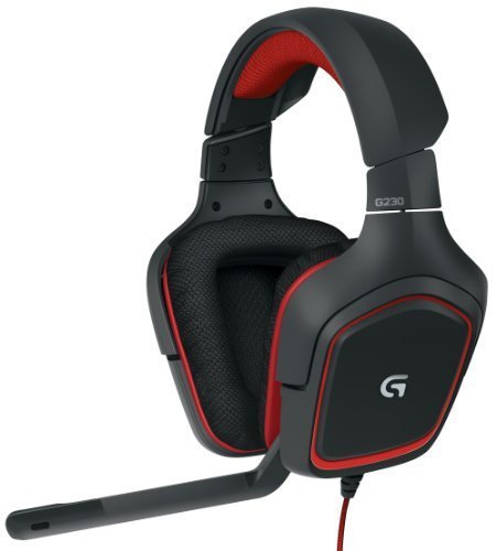 Logitech G230 Binaural Diadema Negro, Rojo - Auriculares con micrófono