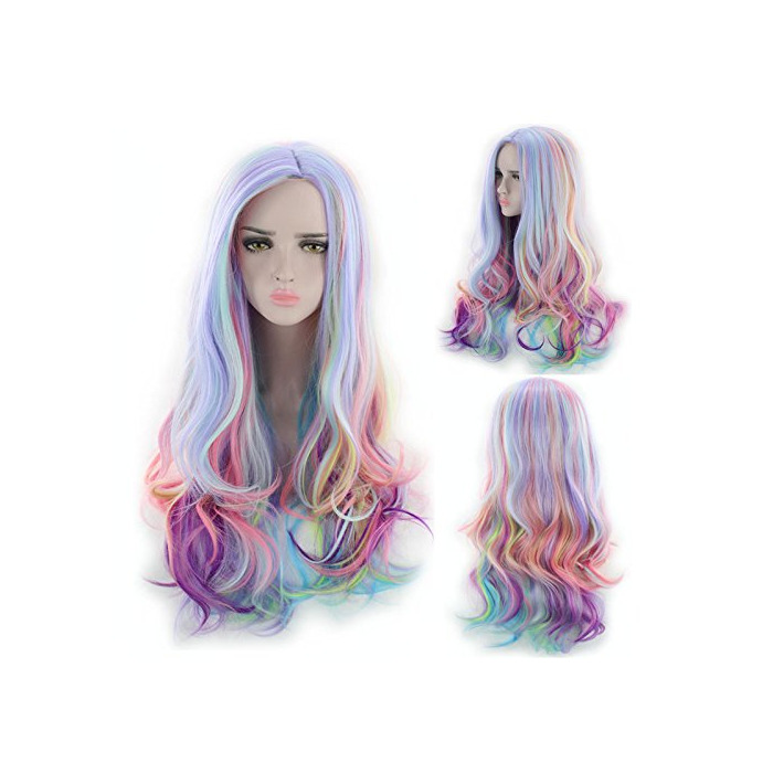 Producto ATAYOU-WIG Nueva moda de alta calidad, 75cm / 30 '', colorida peluca