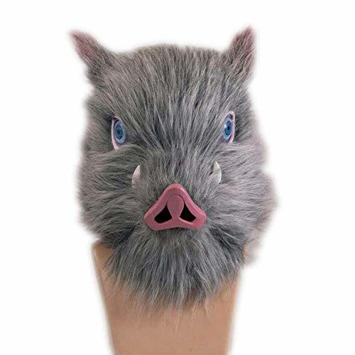 Social Máscara Demon Slayer Hashibira Inosuke Mask Cerdo Mascara Halloween Costume Accesorios Cosplay