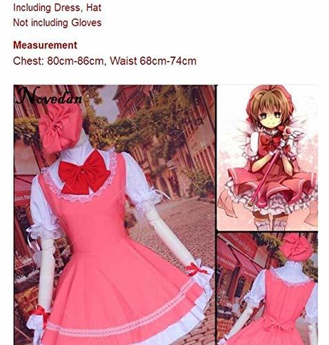 Social Cardcaptor Sakura Cosplay Lolita Maid Dress Costume Uniforme Anime Magic Sakura Card