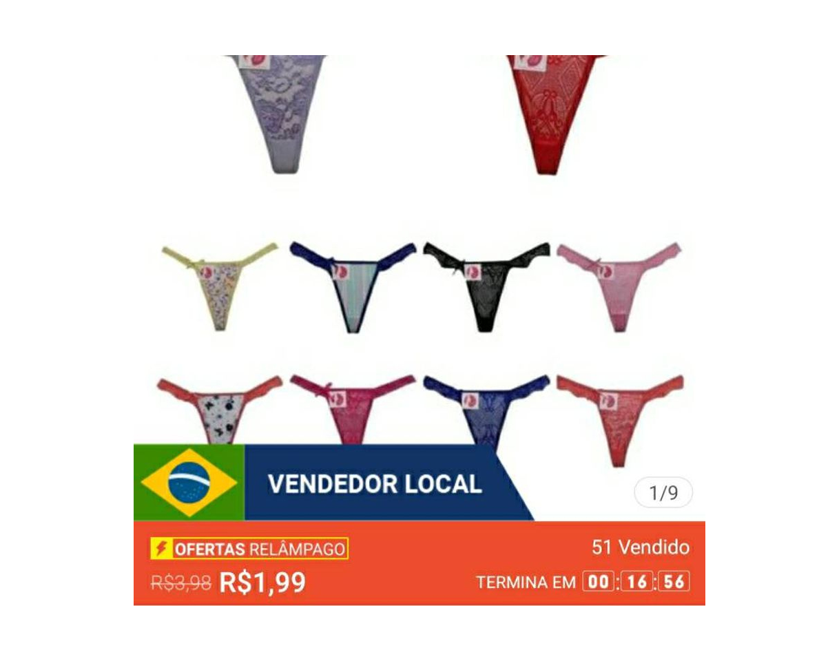 Fashion 1 Calcinha Atacado Revenda Fio ou Tanga Barato Sacoleira Ren