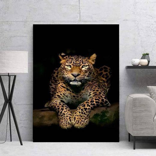 Pintura de arte Arte de parede Leopardo Animal Impressão em 
