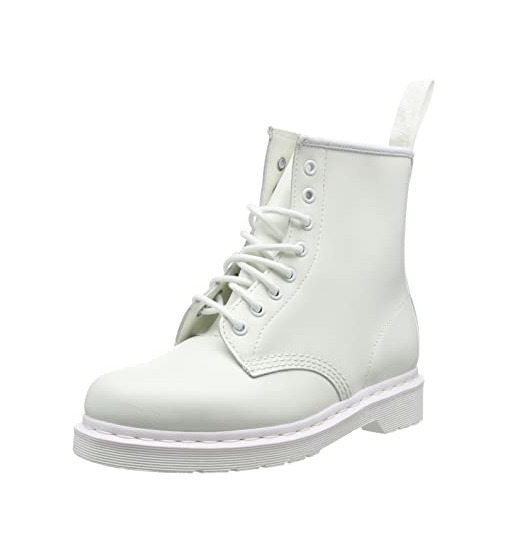 Productos Adultos Unisex Dr Martens 1460 Mono Suave Cuero Blanco Airwair Botas