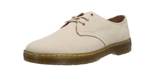 Dr. Martens DELRAY Twill Canvas SAND - zapatos con cordones de lona