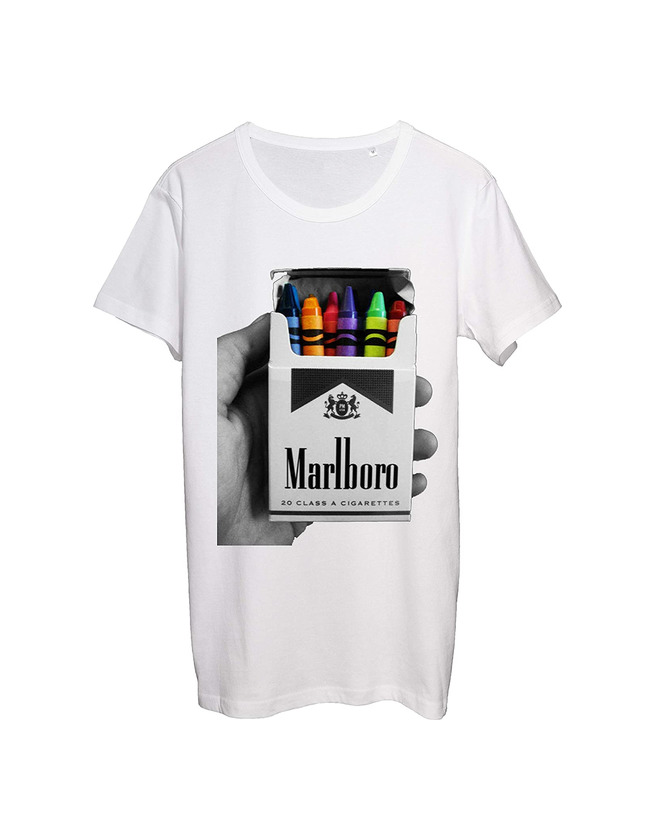 Producto Benefitclothing Marlboro Cigarettes Colorful Crayons T-Shirt