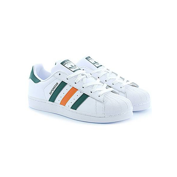 Social adidas Superstar Foundation Calzado white/green/orange
