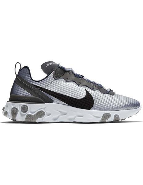 Moda Zapatillas Nike 1 React Element 55 Premium Gris Hombre 41 Gris