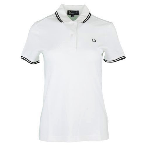 Producto Fred Perry - Polo ajustado mujer Fred Perry Blanco Twin Tipped Fred