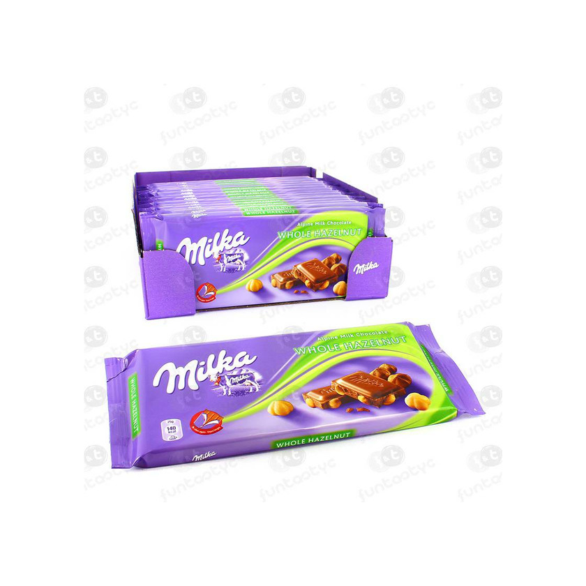 Productos Milka avelãs inteiras