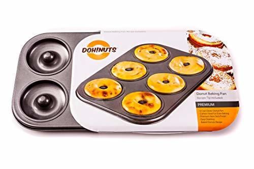 De silicona para rosquilla sartén – Premium 6 tazas Donut y Bagel eléctrica – PFOA libre para