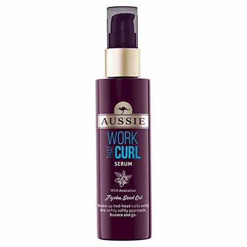 Beauty Aussie Work That Curl - Suero para el cabello con aceite de