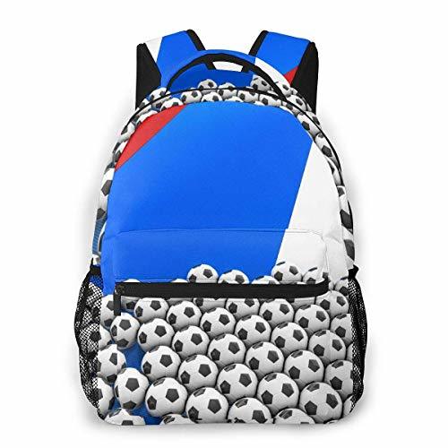 Product Footbal Russia Ball Flag Print Custom Unique Casual Mochila Mochila Escolar Travel