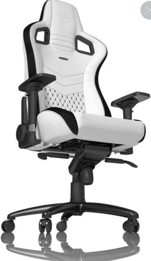 Social Cadeira noblechairs EPIC PU Leather Branco