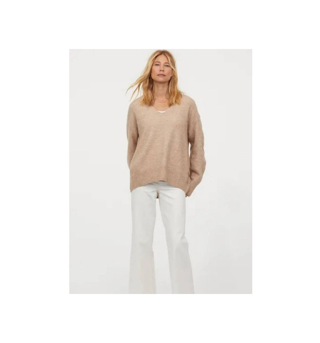 Fashion Jersey de punto - Beige jaspeado