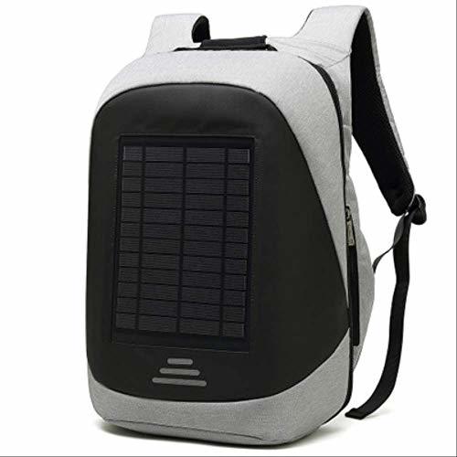 Producto SCBJBZ Nylon Men Laptop Bag USB Mochila De Carga Solar 14 15