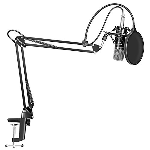 Electronic Neewer NW-700 Micrófono Condensador Pro Estudio Grabación de Emisión y NW-35 Micrófono