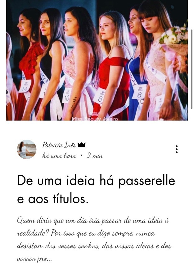 Fashion De uma ideia há passerelle e aos títulos. 👑 