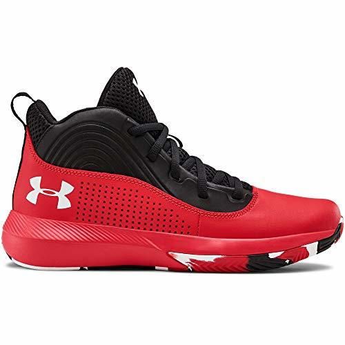 Under Armour UA GS Lockdown 4, Zapatos de Baloncesto Unisex Adulto, Rojo