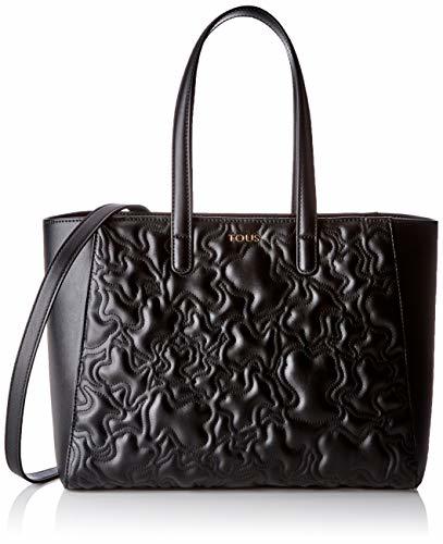 Moda TOUS K Capitone, Bolso de mano para Mujer, Negro