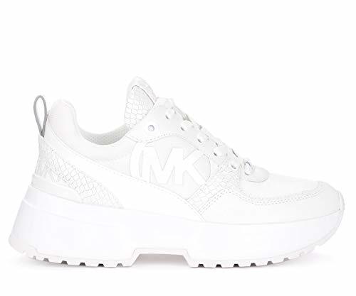 Fashion Sneakers Mujeres MICHAEL KORS 43R0BLFE4D White Cuero Tejido Blanco