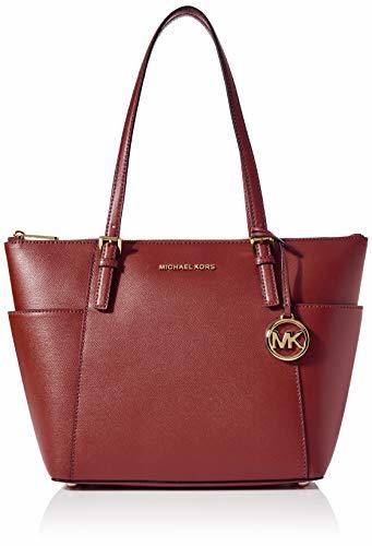 Social Michael Kors 30F2GTTT8L - Bolsa de Cuero Mujer, color Marrón, talla 11x27x39