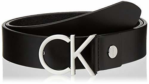 Calvin Klein CK Logo Belt 3.5cm Cinturón, Schwarz