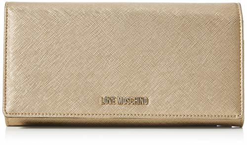 Product Love Moschino Bustina PU, Cartera. para Mujer, Dorado