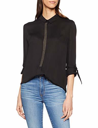 Product Guess LS Trudy Shirt Camisa, Negro