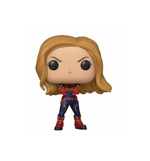 Funko- Pop Bobble: Avengers Endgame: Captain Marvel Capitana Collectible Figure, Multicolor, Estándar