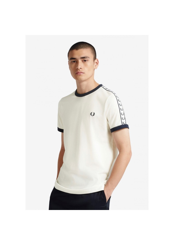 T-Shirt Ringer Com Faixa Fred Perry 