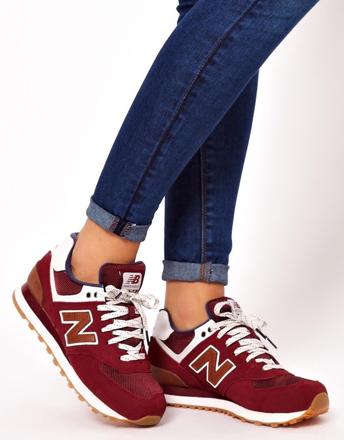 Moda New Balance 574 Bordeaux 