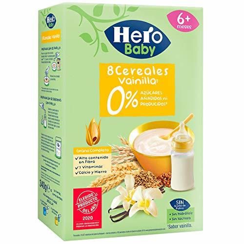 Hero Baby Papilla Cereales Vainilla Sin Azúcares Añadidos ni producidos para Bebés
