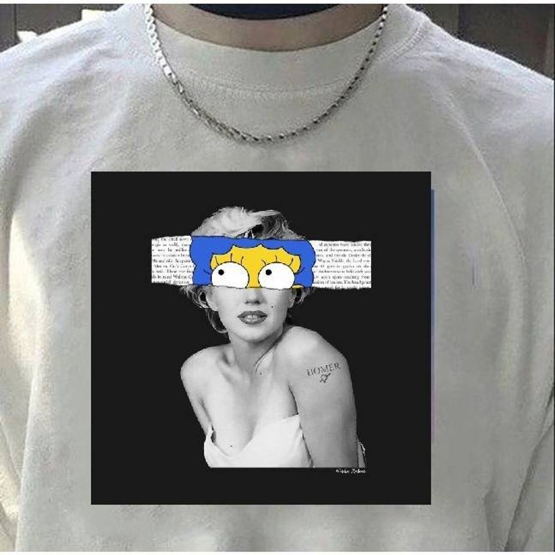 Fashion CAMISETA MARILYN MONROE, MARGES SIMPSONS TUMBRL