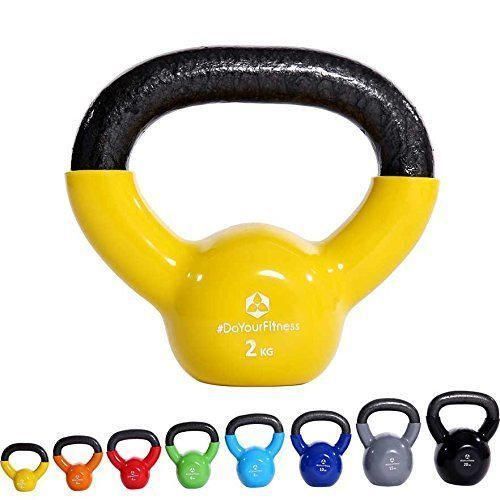 Social #DoYourFitness Kettlebell »Kolossos« Pesa esférica 2-20 kg/Pesa de Mano de 100% Hierro