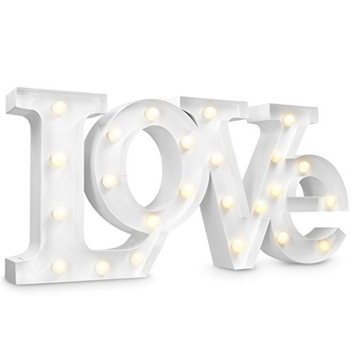 Producto Navaris lámpara LED con el simbolo LOVE