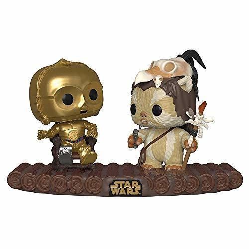 Funko- Pop Vinilo: Star Wars: C-3PO on Throne Figura Coleccionable, Multicolor, Estándar