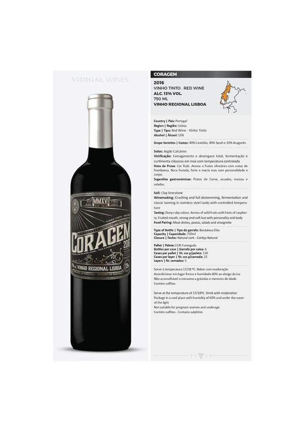 Product Vinho Coragem