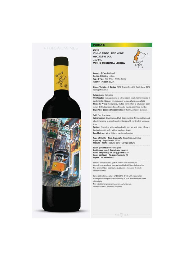 Product Vinho Porta 6 Tinto