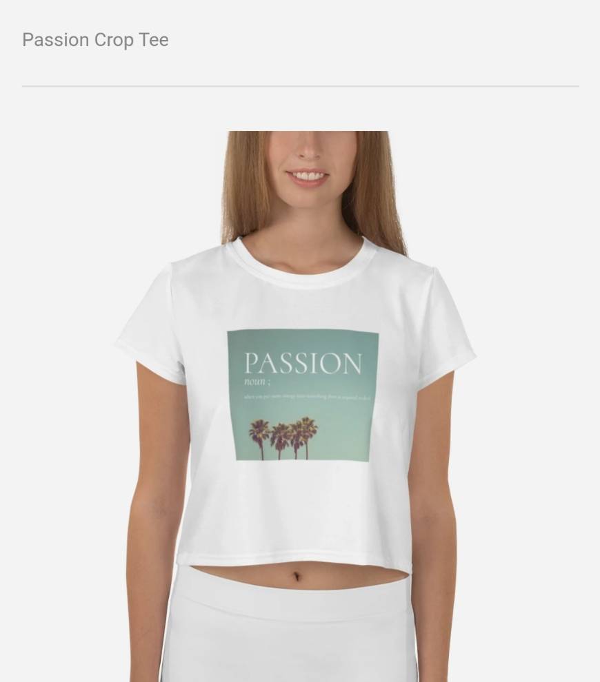 Social Passion crop tee