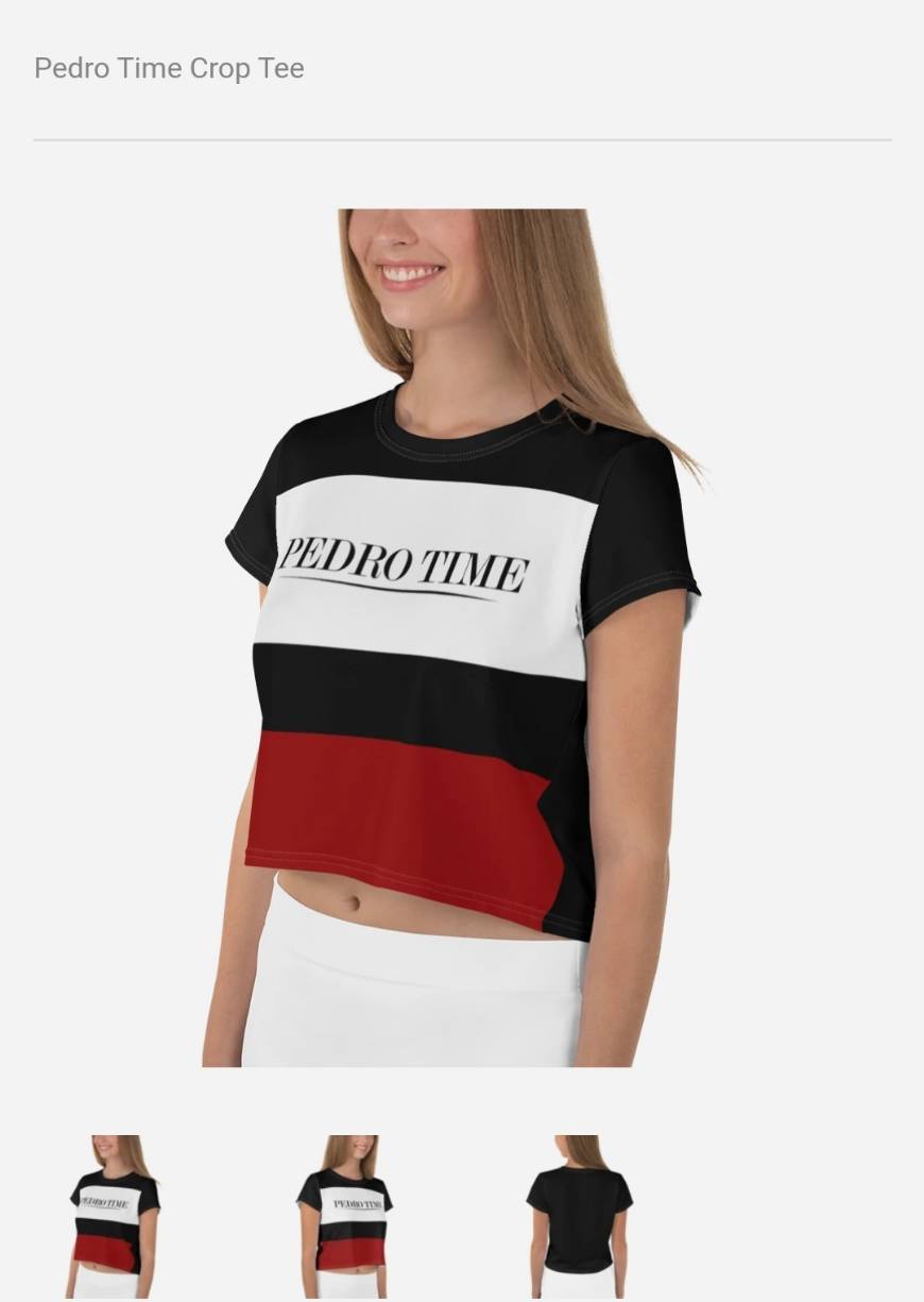 Social Pedro time crop tee