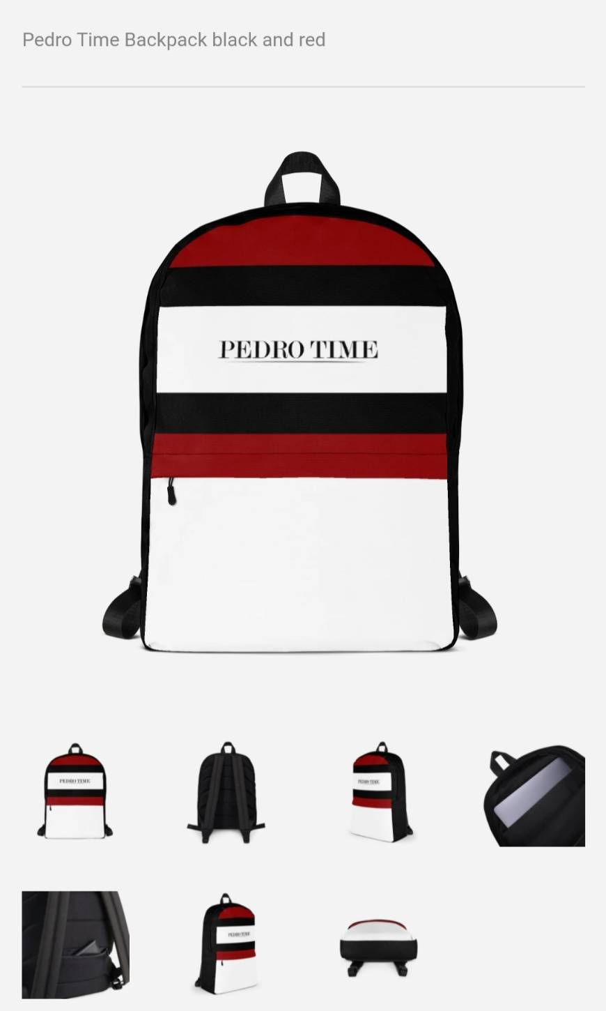 Social Backpack black and red