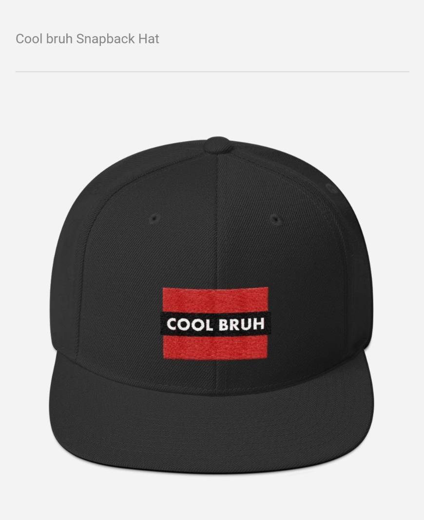 Social Cool bruh snapback hat