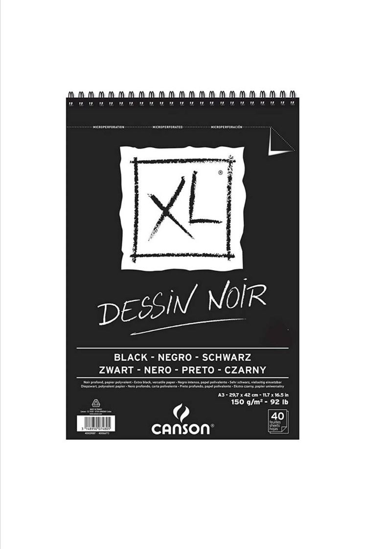 Canson XL Bloco de Papel Preto