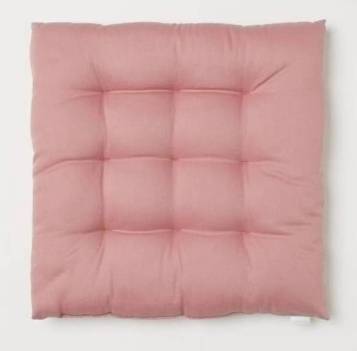Almofada para cadeiras em sarja rosa