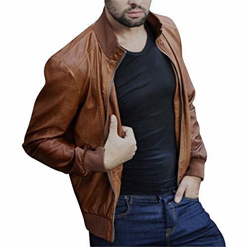 Fashion Autumn Men Fashion Motorcycle Leather et Slim Fit Coats Male Casaco Masculino