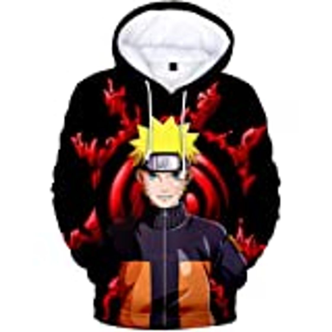 Moda HUASON Naruto Niño Sudadera con Capucha Anime Ropa Deportiva Casual Impreso con