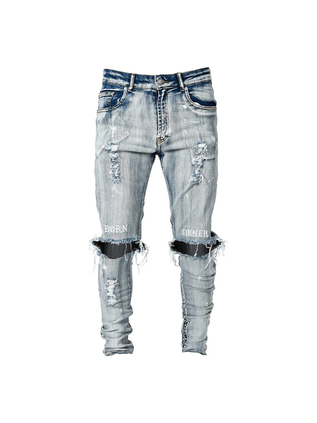 Producto Lakenzie Born Sinner Distressed Denim