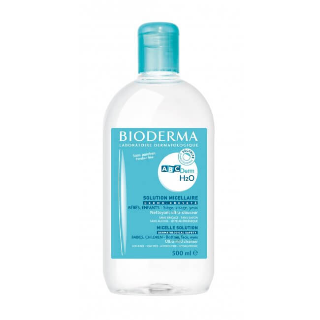 Fashion Bioderma ABCDerm H2O Água Micelar Limpeza Sem Enxaguar 500ml