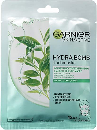 Place Mascarilla Garnier SkinActive Hydra Bomb, para piel normal y mixta, hidratante e